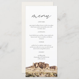 SUPERSTIESMOUNTAIN Waterverf Wedding Menu Card
