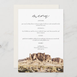 SUPERSTIESMOUNTAIN Waterverf Wedding Menu Card