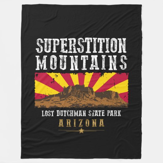 SUPERSTIESMOUNTAINEN ARIZONA FLEECE DEKEN (Voorkant)