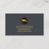 Superstijlvol, eenvoudig vrachtwagenpark voor hire visitekaartje (Achterkant)