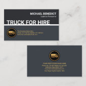Superstijlvol, eenvoudig vrachtwagenpark voor hire visitekaartje (Voorkant / Achterkant)