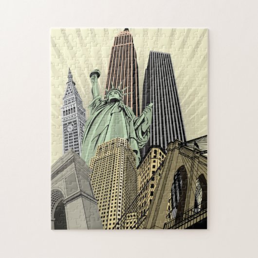 Superstijlvolle Cityscape NYC Legpuzzel (Verticaal)