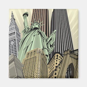 Superstijlvolle Cityscape NYC Magneet