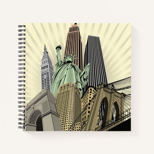 Superstijlvolle Cityscape NYC Notitieboek (Voorkant)