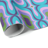 Superstijlvolle en moderne retro 60s 70s cadeautwr cadeaupapier (Rol Hoek)