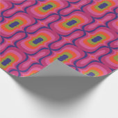 Superstijlvolle en moderne retro 60s 70s cadeautwr cadeaupapier (Hoek)