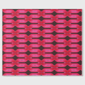 Superstijlvolle en moderne retro 60s 70s cadeautwr cadeaupapier (Vlak)