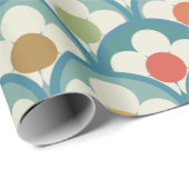 Superstijlvolle en moderne retro 60s 70s cadeautwr cadeaupapier (Rol Hoek)