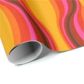 Superstijlvolle en moderne retro 60s 70s cadeautwr cadeaupapier (Rol Hoek)