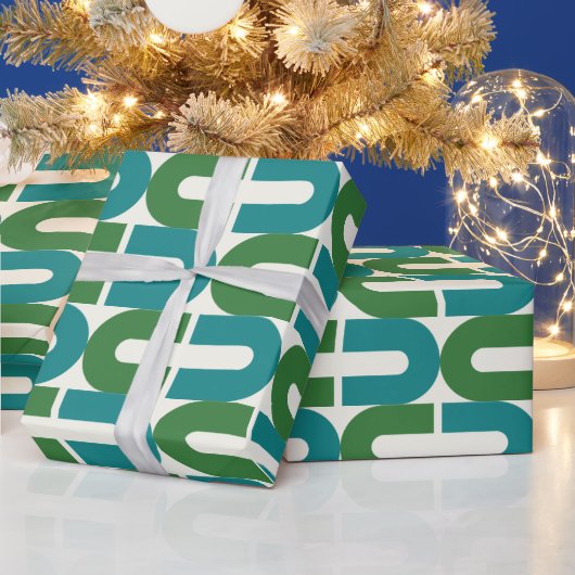 Superstijlvolle en moderne retro 60s 70s cadeautwr cadeaupapier (Feestdagen)