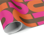 Superstijlvolle en moderne retro 60s 70s cadeautwr cadeaupapier (Rol Hoek)