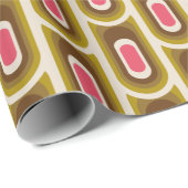 Superstijlvolle en moderne retro 60s 70s cadeautwr cadeaupapier (Rol Hoek)