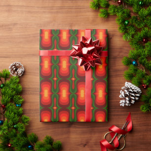 Superstijlvolle en moderne retro 60s 70s cadeautwr cadeaupapier