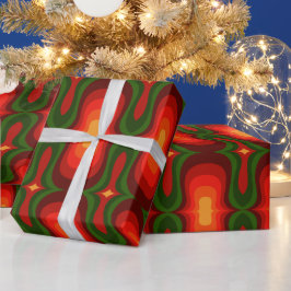 Superstijlvolle en moderne retro 60s 70s cadeautwr cadeaupapier