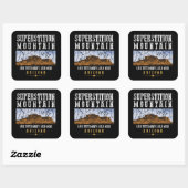 SUPERSTITIE BERGEN ARIZONA VIERKANTE STICKER (Vel)