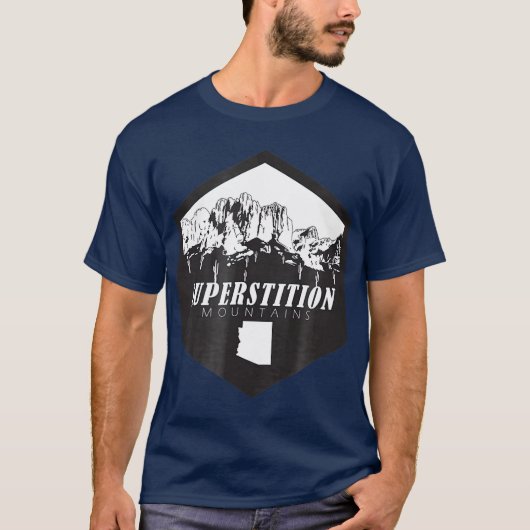 Superstitiergebergte ARIZONA HIKING T-shirt (Voorkant)