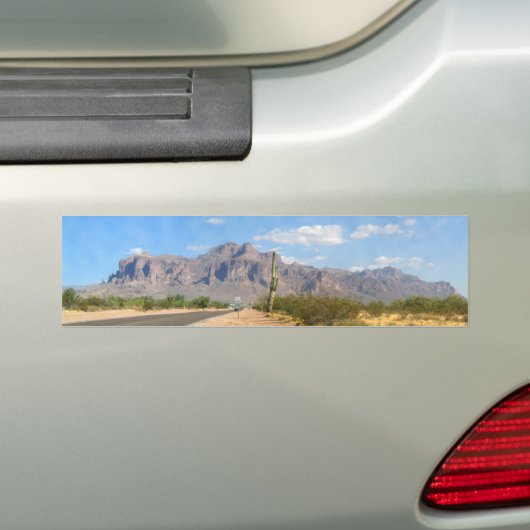 Superstitiergebergte - Panoramisch Bumpersticker (Op auto)