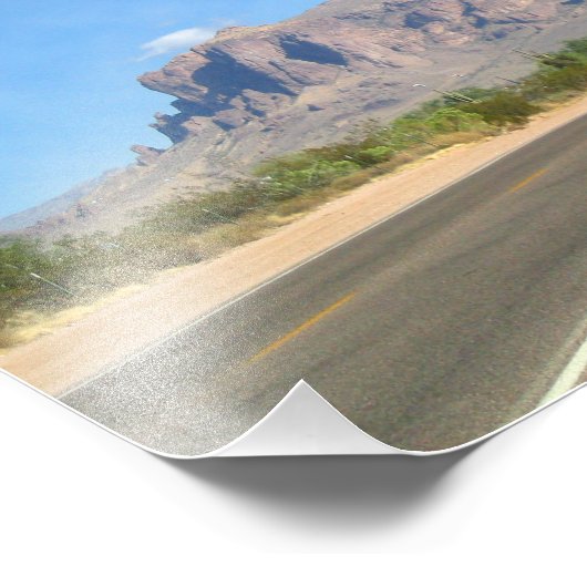 Superstitiergebergte - Panoramisch Foto Afdruk (Hoek)