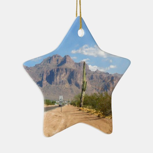 Superstitiergebergte - Panoramisch Keramisch Ornament (Rechts)