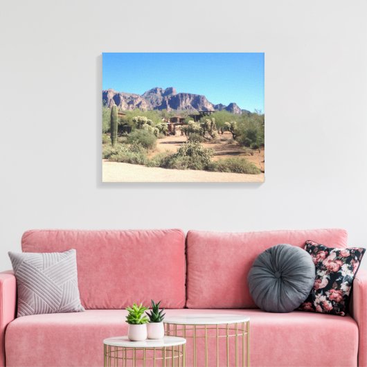 Superstitiergebergten Canvas Afdruk (Insitu (Woonkamer))