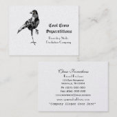 Superstitieuze crème visitekaartje (Voorkant / Achterkant)