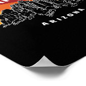 Superstition Flat Iron Arizona Berg Wandelen Poster (Hoek)