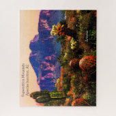 Superstition Mountain Arizona Desert Scenery Cacti Legpuzzel (Verticaal)