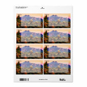 Superstition Mountain Arizona Desert Scenery Etiket (Full Sheet)