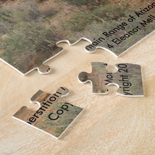 Superstition Mountain Range of Arizona Legpuzzel (Zijkant)