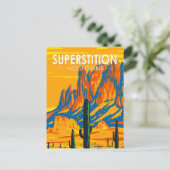 Superstition Mountains Arizona  Briefkaart (Staand voorkant)