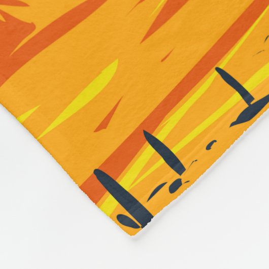 Superstition Mountains Arizona  Fleece Deken (Hoek)