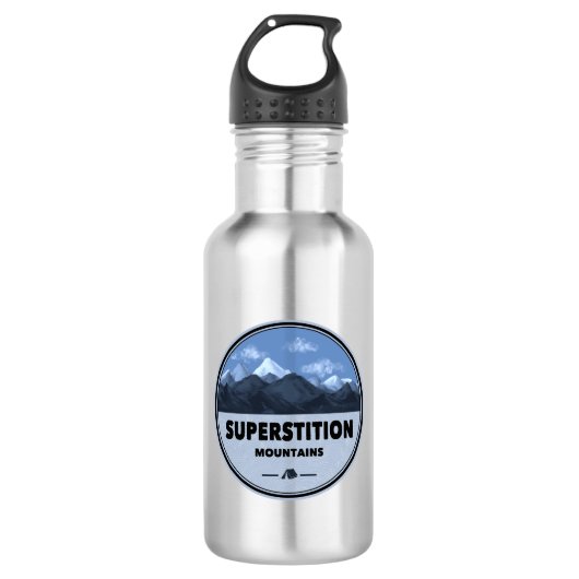 Superstition Mountains Arizona Kamperen Waterfles (Voorkant)