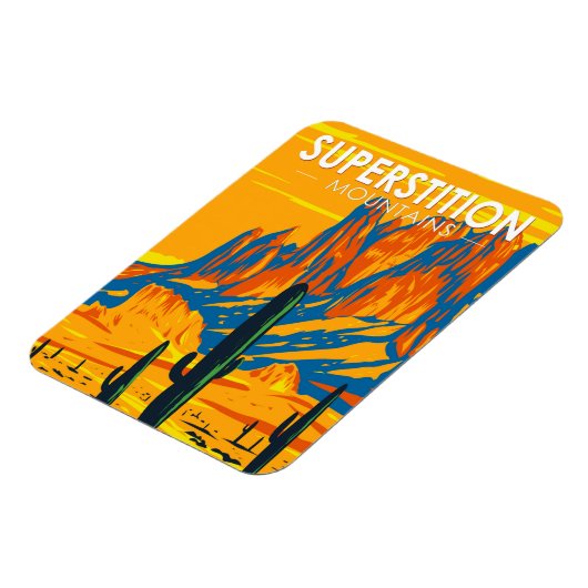 Superstition Mountains Arizona Magneet (Linkerzijde)