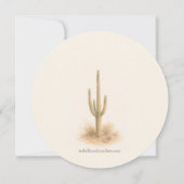 Superstition Mountains Arizona Woestijn Bruiloft S Save The Date (Achterkant)