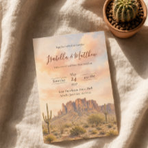 Superstition Mountains Arizona Woestijn Bruiloft U