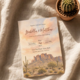 Superstition Mountains Arizona Woestijn Bruiloft U Kaart