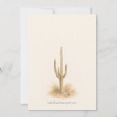 Superstition Mountains Arizona Woestijn Bruiloft U Kaart (Achterkant)