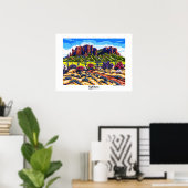 Superstition Mountains Majesty Poster (Thuiskantoor)