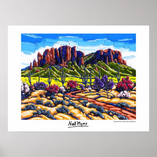 Superstition Mountains Majesty Poster (Voorkant)