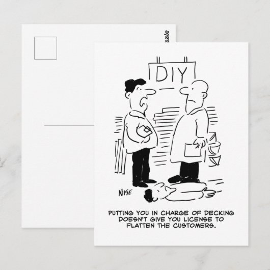 Superstore Retail Winkel Worker and Shop Manager Briefkaart (Voorkant / Achterkant)