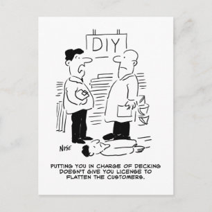 Superstore Retail Winkel Worker and Shop Manager Briefkaart