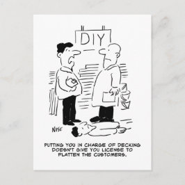 Superstore Retail Winkel Worker and Shop Manager Briefkaart