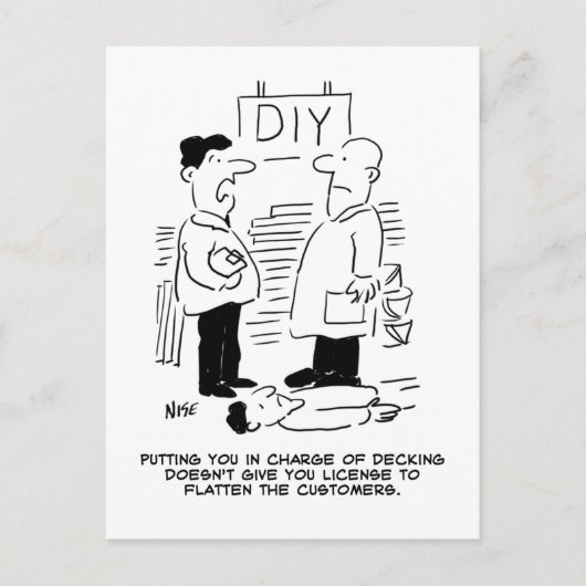 Superstore Retail Winkel Worker and Shop Manager Briefkaart (Voorkant)