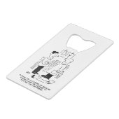 Superstore Retail Winkel Worker and Shop Manager Creditkaart Flessenopener (Voorkant Gekanteld)