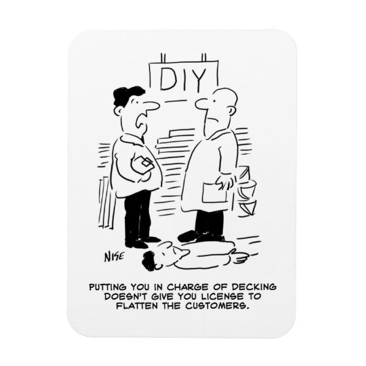 Superstore Retail Winkel Worker and Shop Manager Magneet (Verticaal)