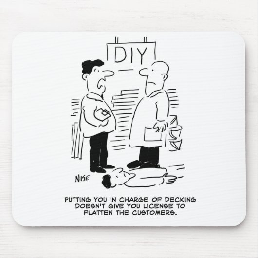 Superstore Retail Winkel Worker and Shop Manager Muismat (Voorkant)