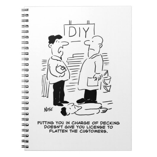 Superstore Retail Winkel Worker and Shop Manager Notitieboek (Voorkant)