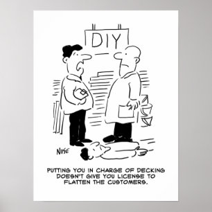 Superstore Retail Winkel Worker and Shop Manager Poster