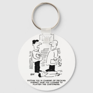 Superstore Retail Winkel Worker and Shop Manager Sleutelhanger