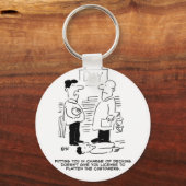 Superstore Retail Winkel Worker and Shop Manager Sleutelhanger (Voorkant)